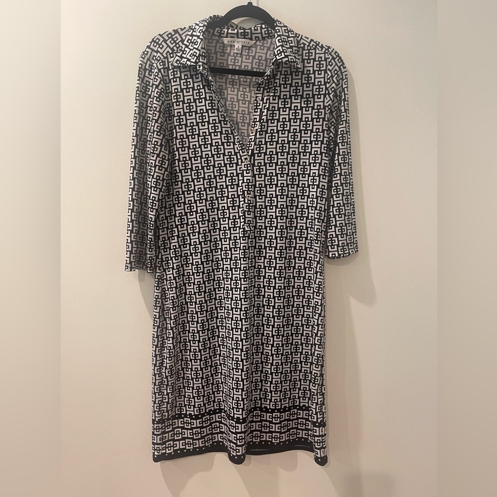 Max Studio Collar Shirt Dress